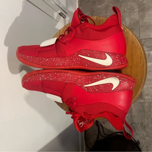 Nike Other - Nike Red and White Athletic Sneakers PG 2.5 University Red